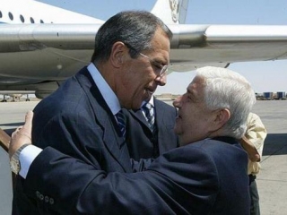 Сергей Лавров и его сирийский коллега Валид Муалем