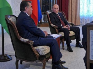 Эмомали Рахмон и Владимир Путин