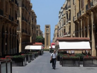Обычно переполненный туристами центр Бейрута ныне пуст