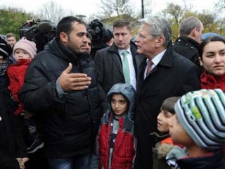 Иоахим Гаук на встрече с мусульманами в Мюнстере