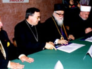 Члены Межрелигиозного Совета Боснии-Герцеговины на пресс-конференции