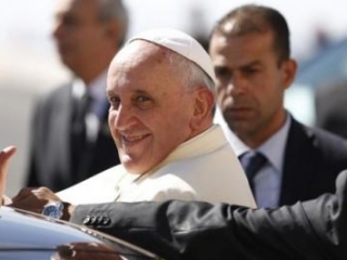 Папа Римский в ходе визита в Палестину