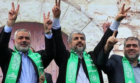 Лидеры ХАМАС Исмаил Хания и Халед Машааль