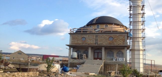 Строящаяся мечеть в с. Левадки (Фото: сайт e-Крым) ) 