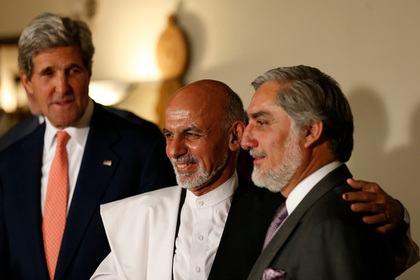 Джон Керри, Ашраф Гани Ахмадзай, Абдулла Абдулла (Фото: Reuters)