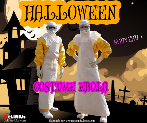 Реклама костюма «в стиле Эболы»