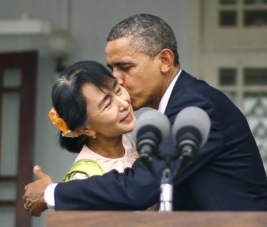 Обама приветствует лидера бирманской оппозиции