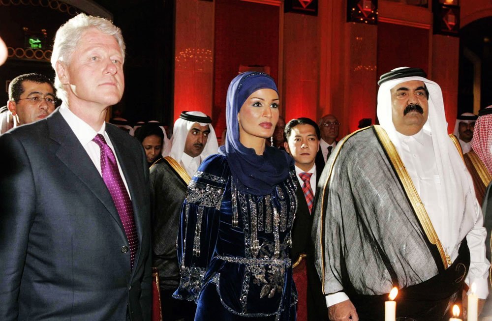Шейха Муза и ее супруг, бывший эмир Катара