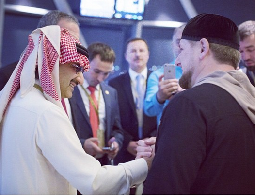 Встреча принца Альвалида бин Талала с Рамзаном Кадыровым (Фото: страница главы ЧР в соцсети)  