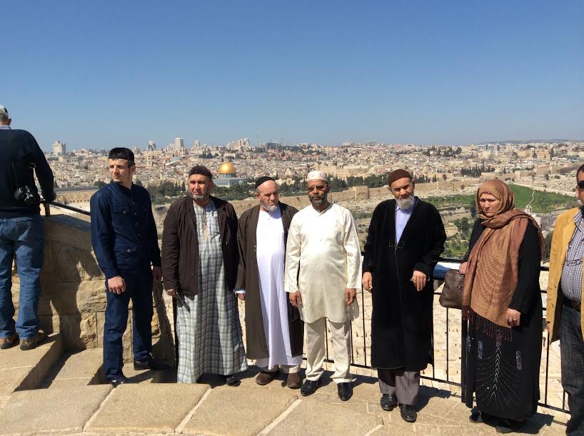 Члены российской делегации на фоне Иерусалима (Фото: IN)