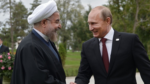 Президенты Ирана и России