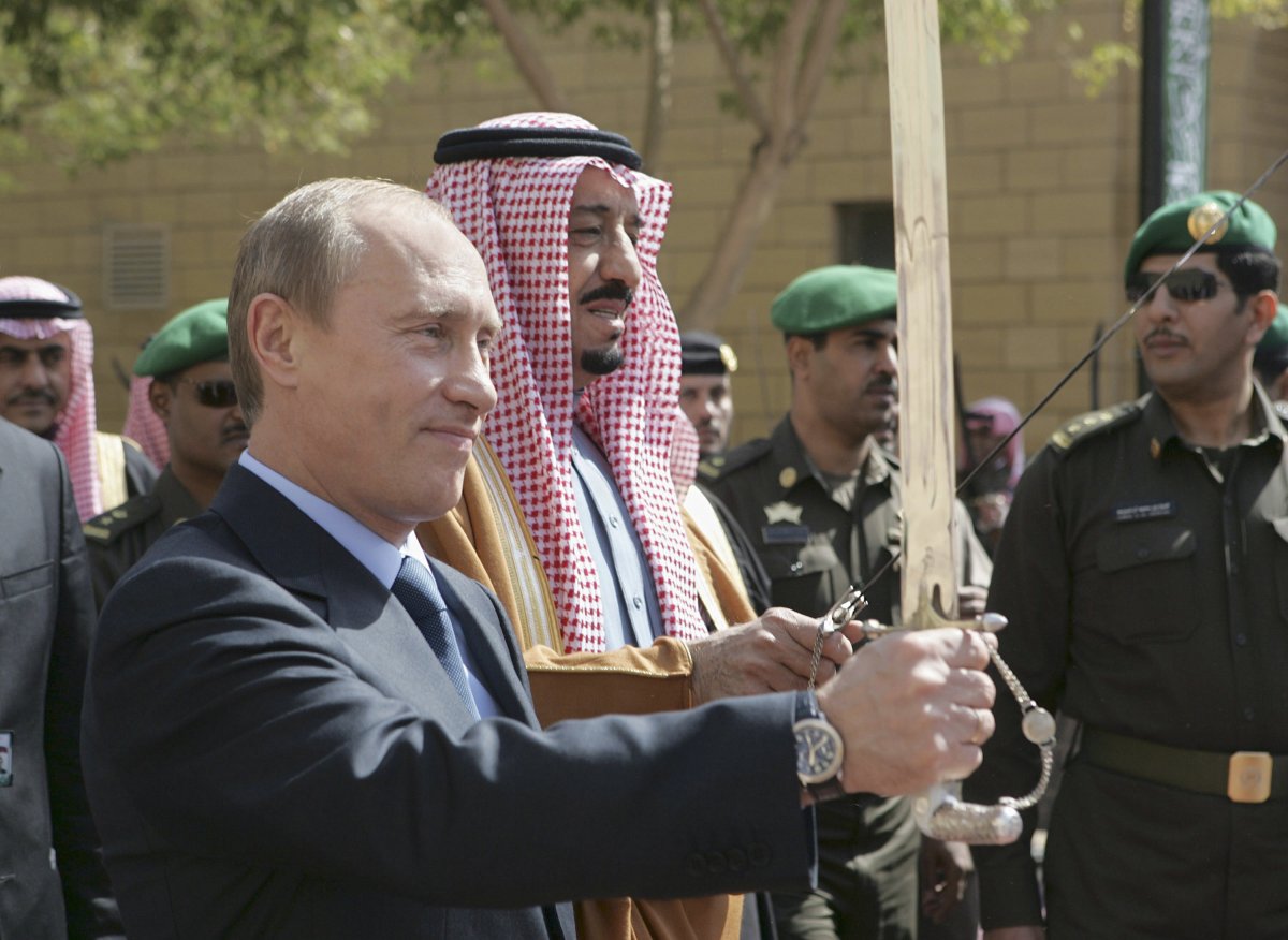 Владимир Путин и король Саудовской Аравии