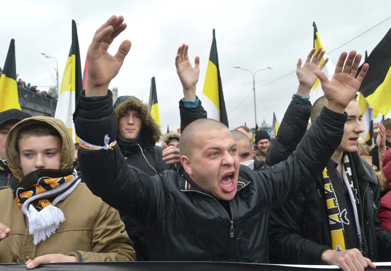 Шествие националистов в Москве