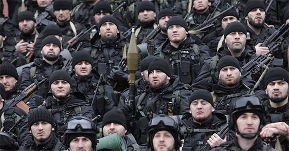 Бойцы чеченского спецназа