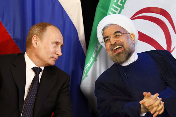 Президенты РФ и Ирана Владимир Путин и Хасан Роухани