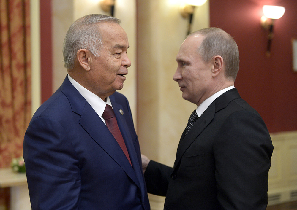 Президенты Каримов и Путин