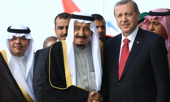 Король Салман и президент Турции