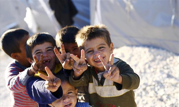 Дети сирийских беженцев