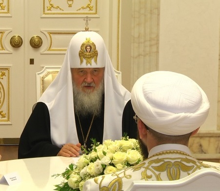 Встреча патриарха Кирилла и муфтия Камиля Самигуллина. Фото: ДУМ РТ