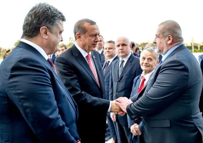 Р. Чубаров приветствует Р. Эрдогана
