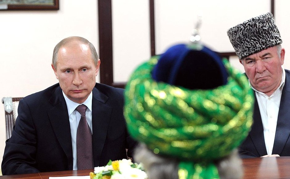 Путин на встрече с главами ДУМ