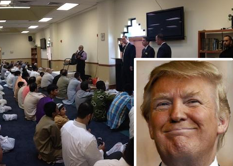 Представитель Трампа «толкает речь» в мечети