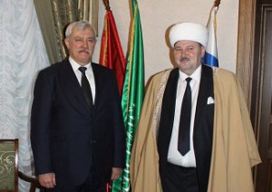 Губернатор Полтавченко с муфтием Панчаевым