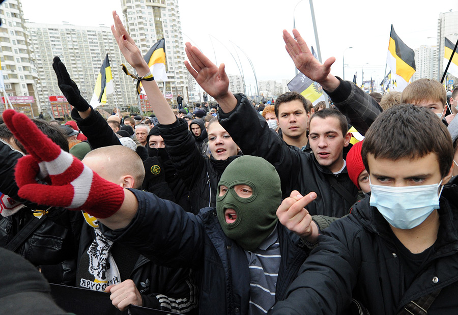 Участники «Русского марша». Фото: Politikus.ru