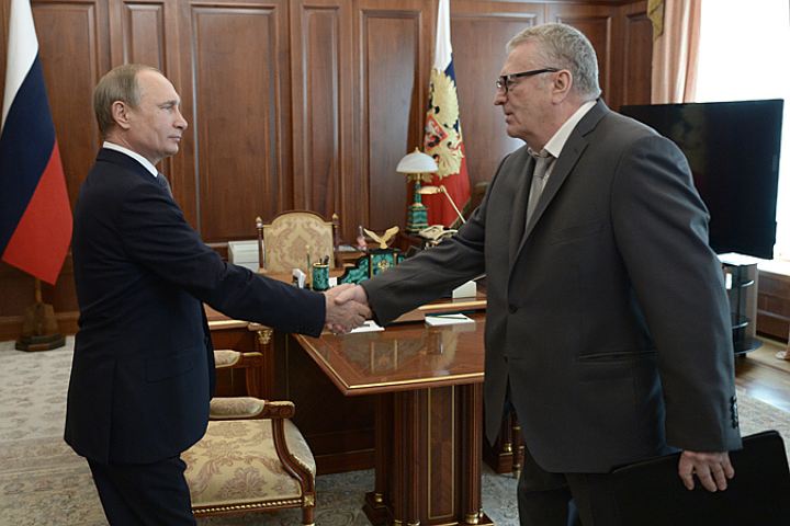 Жириновский на встрече с президентом Путиным