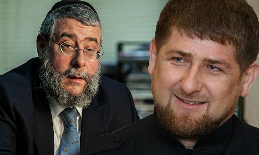 Кадыров призвал прекратить нападки на раввина. Коллаж s5.bloknot
