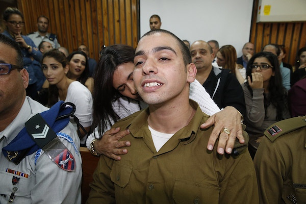 Элиор Азария получил 18 месяцев тюрьмы за убийство безоружного раненного палестинца