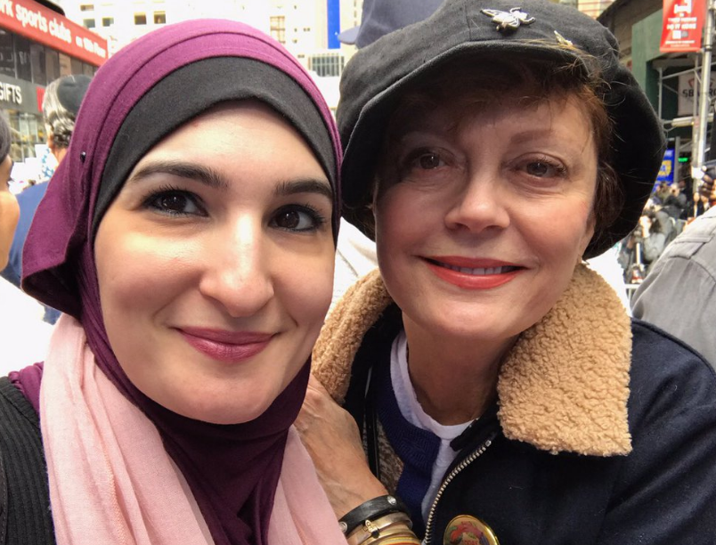 Мусульманская активистка Линда Сарсур и актриса Сюзан Сарандон