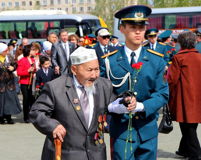 Казахстанцы-ветераны пользуются  всеобщим уважением