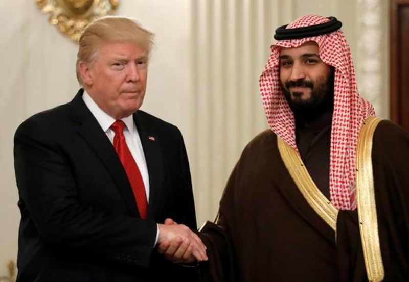 Трамп и саудовский принц