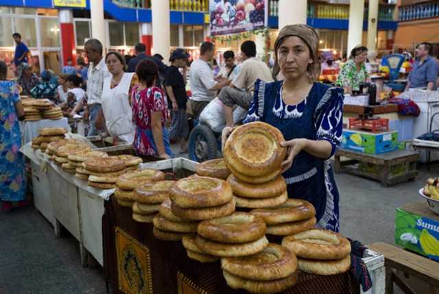 Рынок в Таджикистане