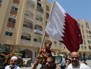 Акция солидарности с эмиром в Катаре