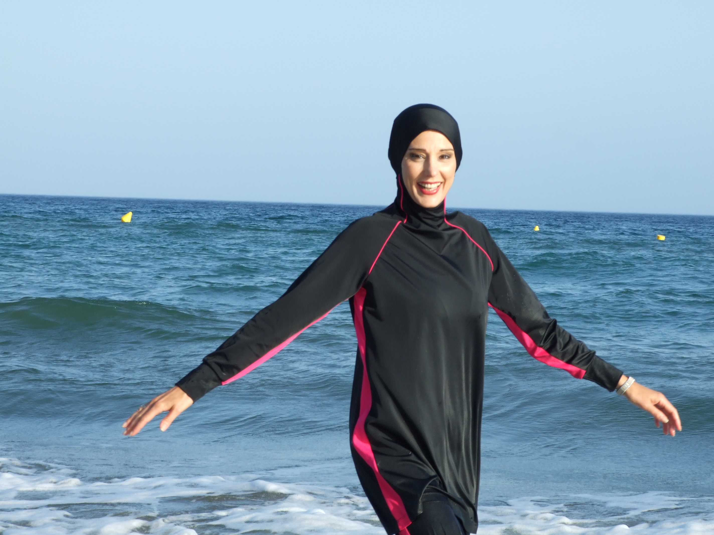 Мусульманка на пляже