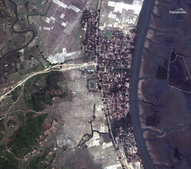 спутниковые снимки подтверждают уничтожение деревни Гу Дар Пиин