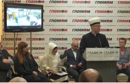 Пресс-конференция мусульман в Киеве после обысков