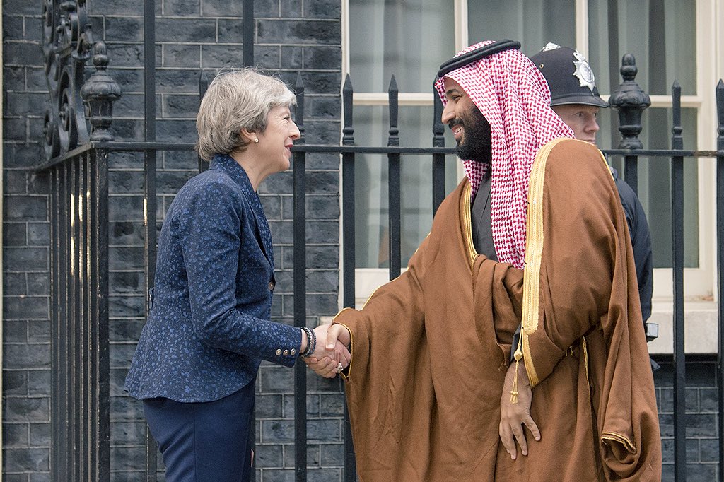 Саудовский наследник с премером Британии