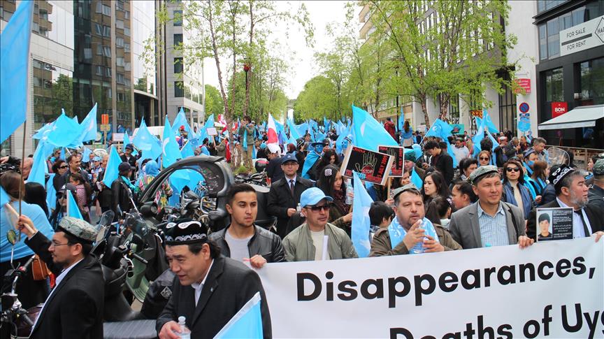Акция в столице Бельгии прошла по призыву Всемирного конгресса уйгуров