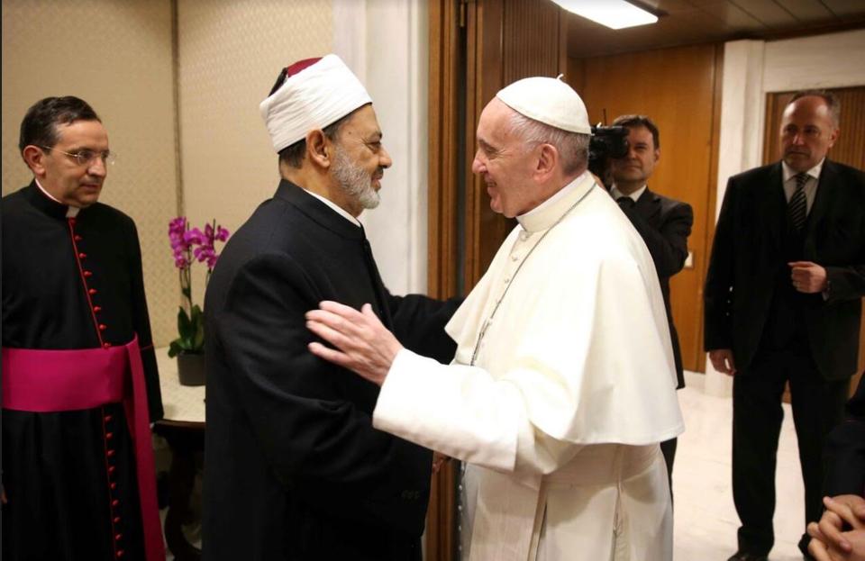 Встреча Папы с шейхом Аль-Азхара в Египте