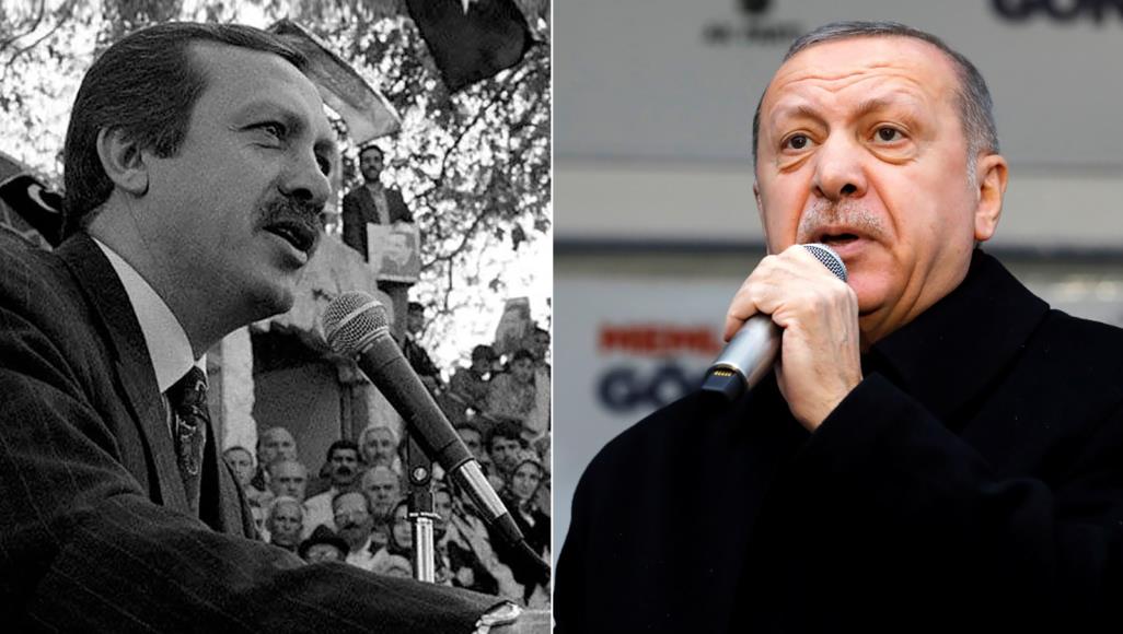 Эрдоган в 1997 и 2019 годах