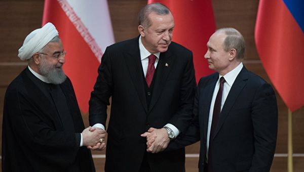 Президенты Ирана, Турции и России