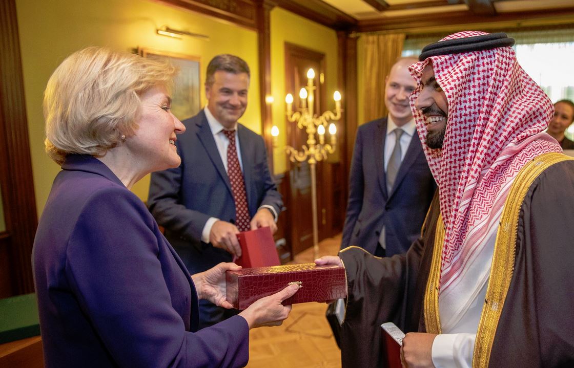 Принц Бендр Аль Сауд на приеме у вице-премьера О. Голодец