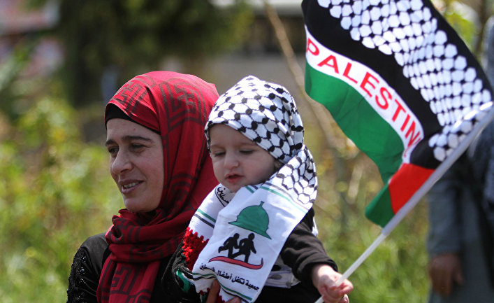 Палестинка с ребенком