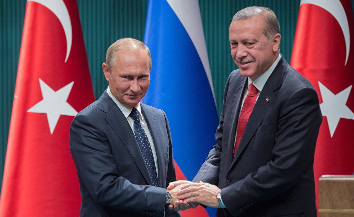 Владимир Путин  и Реджеп Тайип Эрдоган