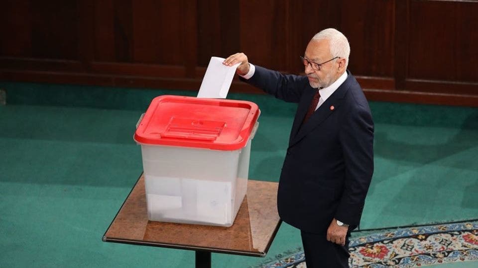 Голосование Рашида аль-Ганнуши в парламенте