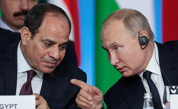 Президенты России и Египта