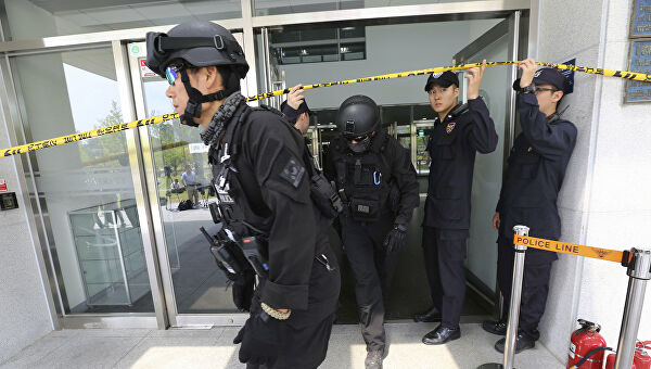 Полицейские в Южной Корее
